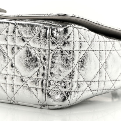 Christian Dior Metallic Calfskin Cannage Medium Caro Bag Argent 10 of 12