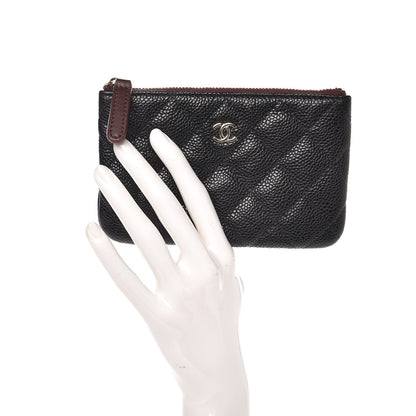 Chanel Caviar Quilted Small Cosmetic Case Black 2 of 8