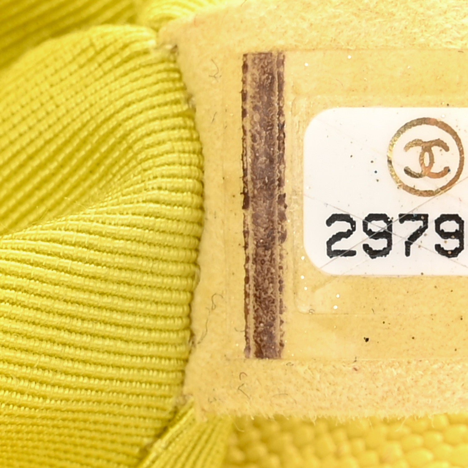 Chanel Caviar Chevron Quilted Medium Boy Flap Yellow 7 of 12