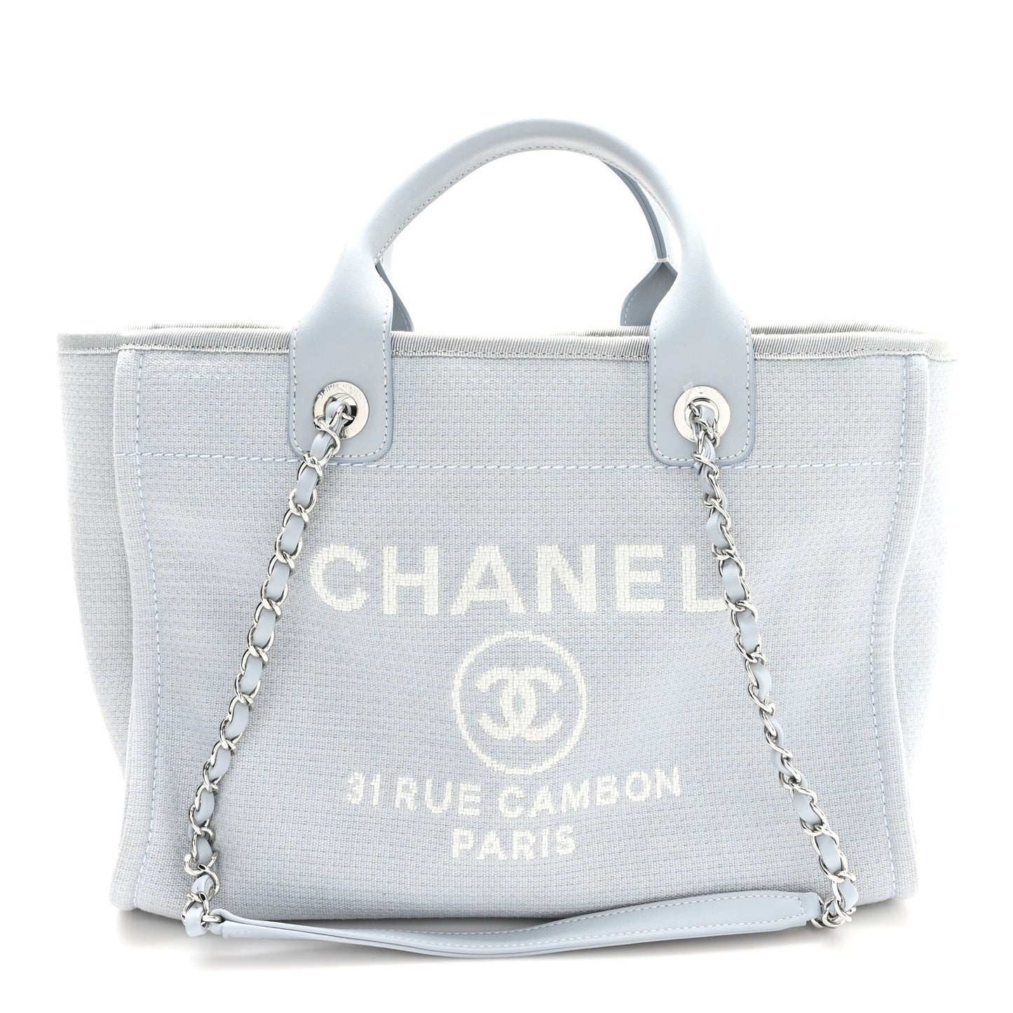 Mixed Fibers Small Deauville Tote Light Blue