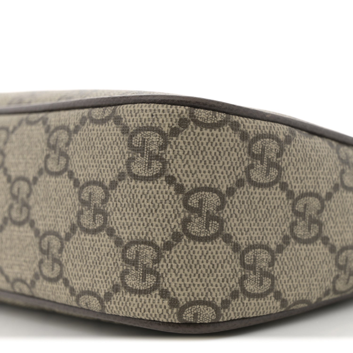Gucci GG Supreme Monogram Textured Dollar Calfskin Small Ophidia Hobo Beige Ebony New Acero 9 of 11