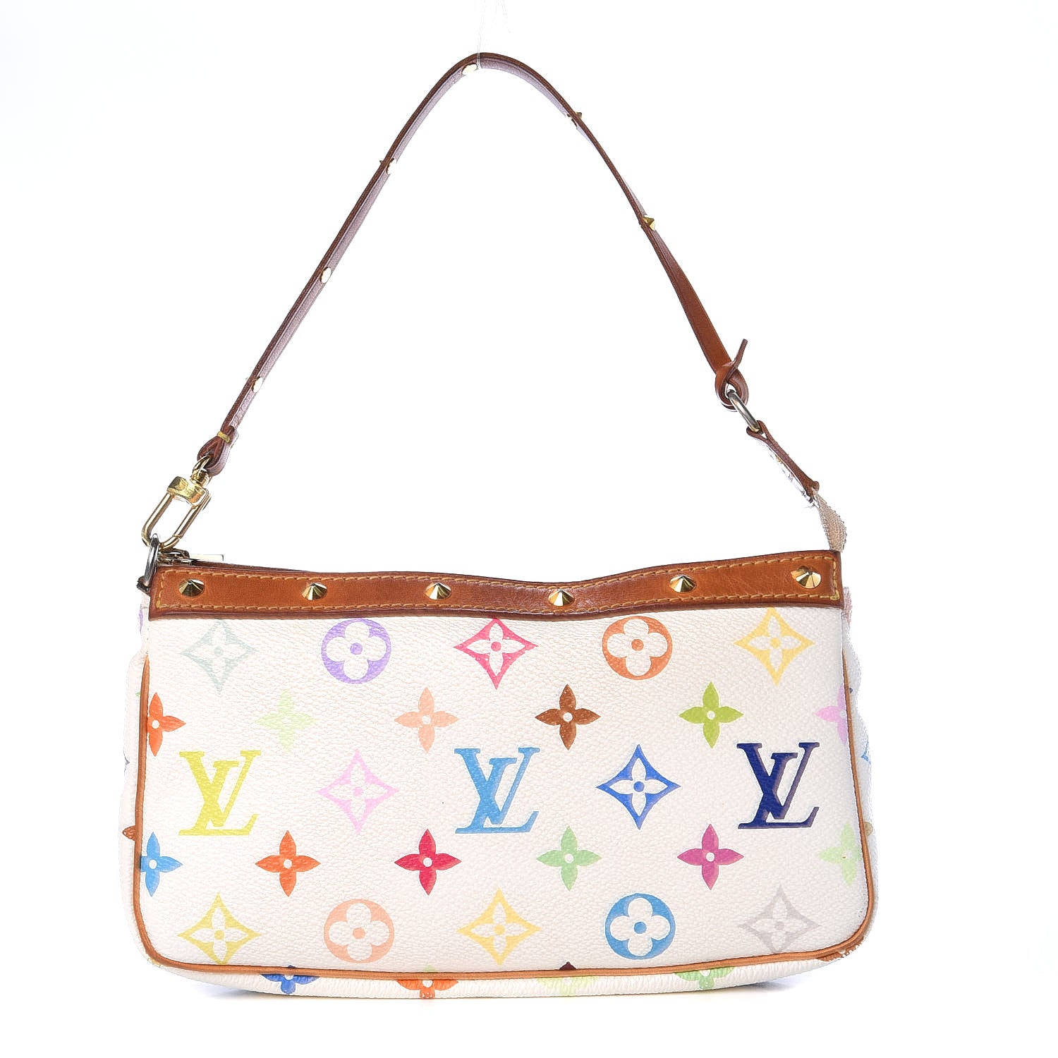 Louis Vuitton Monogram Multicolor Pochette Accessories White 1 of 14
