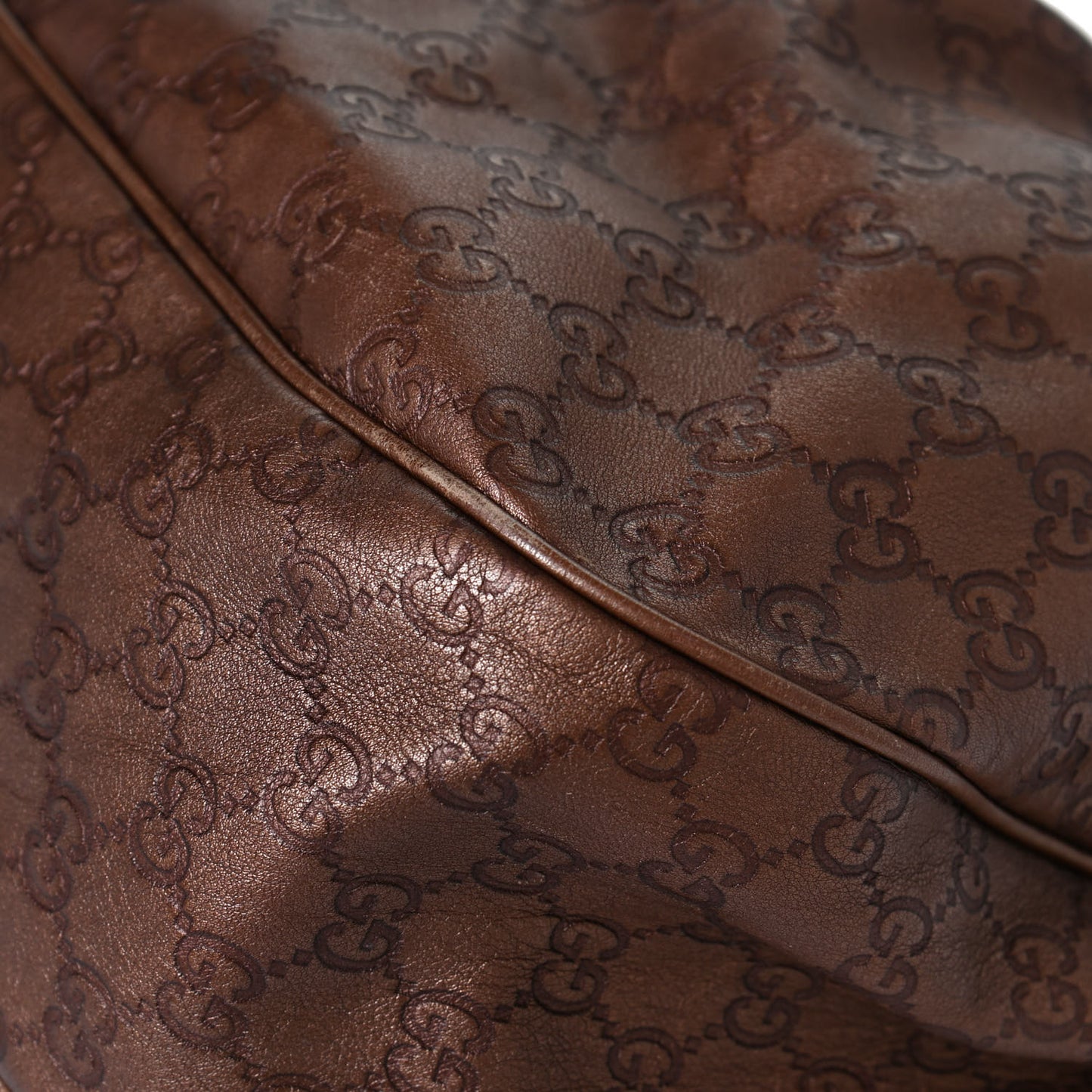 Guccissima Medium Sukey Hobo Bronze