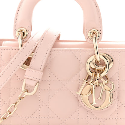 Christian Dior Lambskin Cannage Micro Lady D-Joy Powder Pink 8 of 11