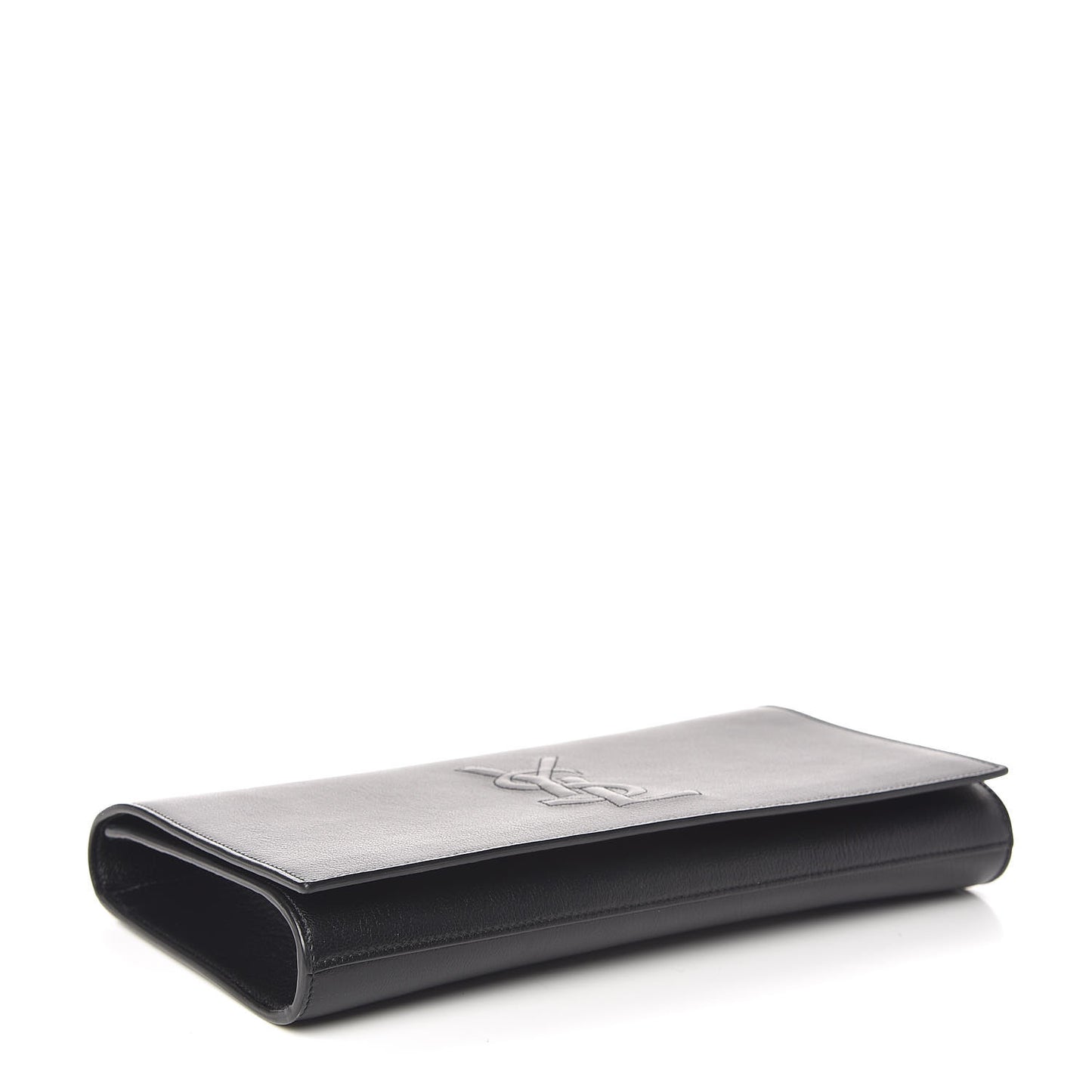 Calfskin Monogram Large Belle De Jour Clutch Black