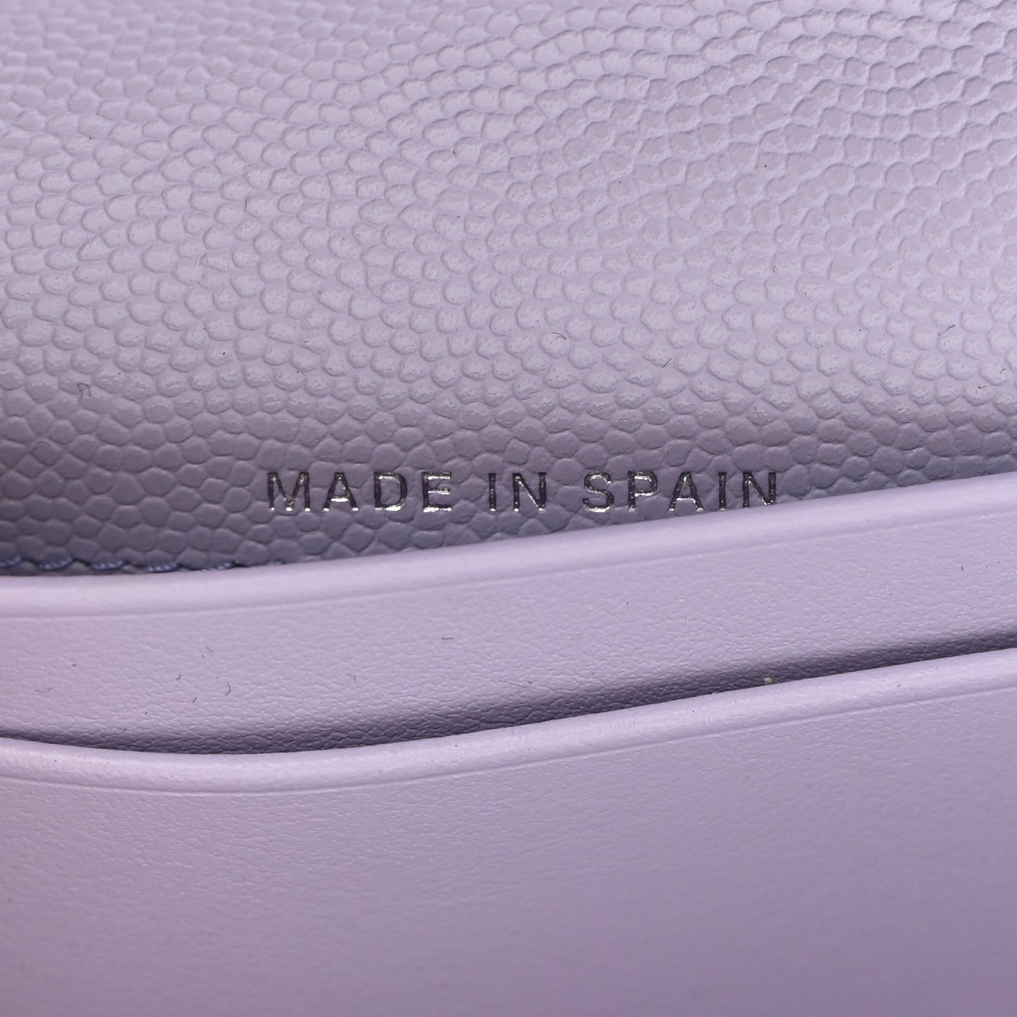 Caviar Quilted Medium Flap Wallet Light Purple
