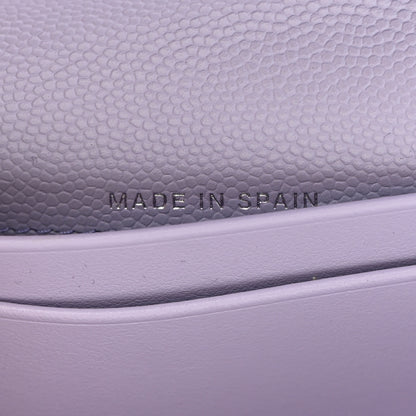 Chanel Caviar Quilted Medium Flap Wallet Light Purple 7 of 10