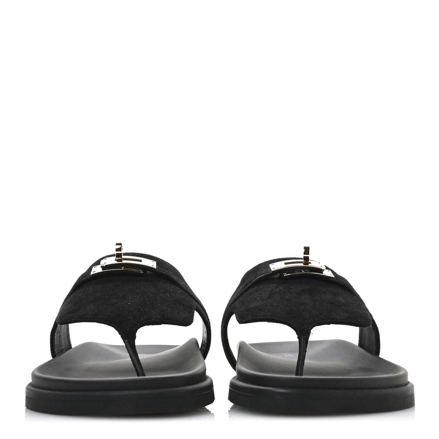 Suede Goatskin Womens Empire Sandals 38 Black