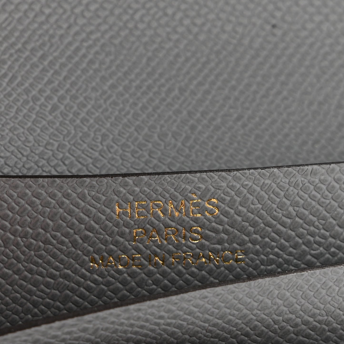 Madame Calfskin Bearn Compact Wallet Gris Pantin