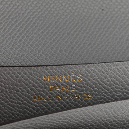 Hermes Madame Calfskin Bearn Compact Wallet Gris Pantin 6 of 10