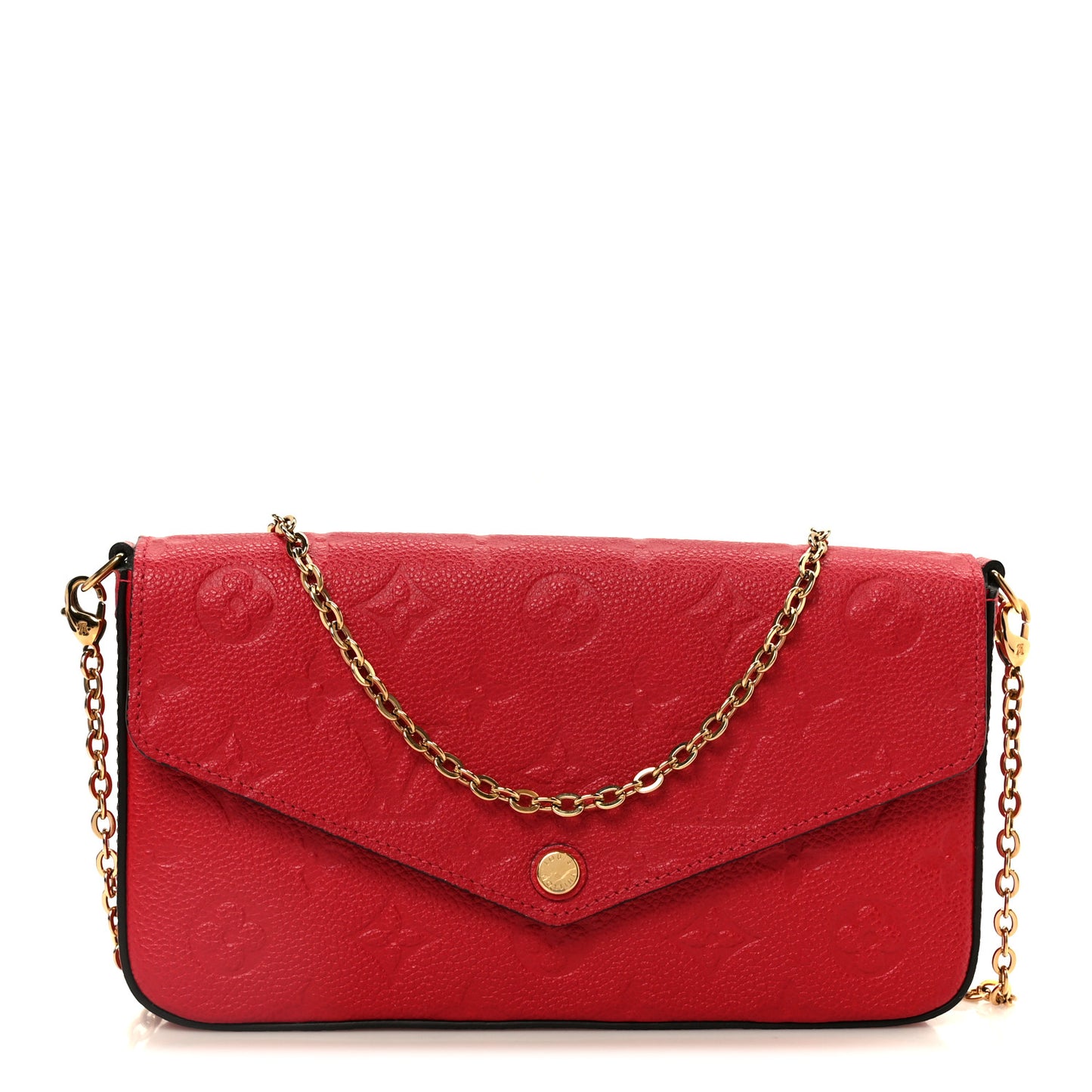 Empreinte Pochette Felicie Chain Wallet Scarlet