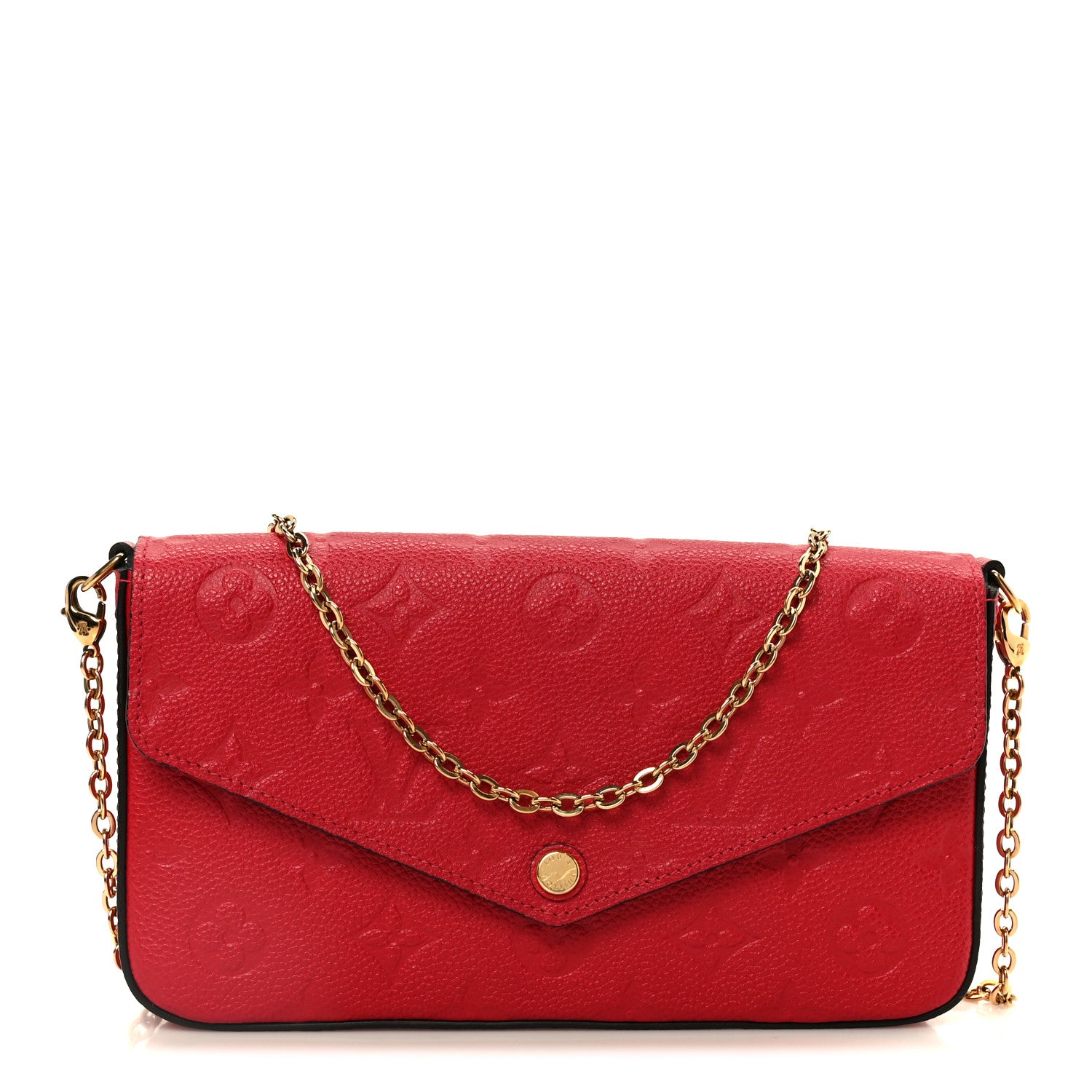 Louis Vuitton Empreinte Pochette Felicie Chain Wallet Scarlet 1 of 12