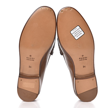 Gucci Calfskin Womens 1953 Horsebit Loafers 34 Brown 6 of 9