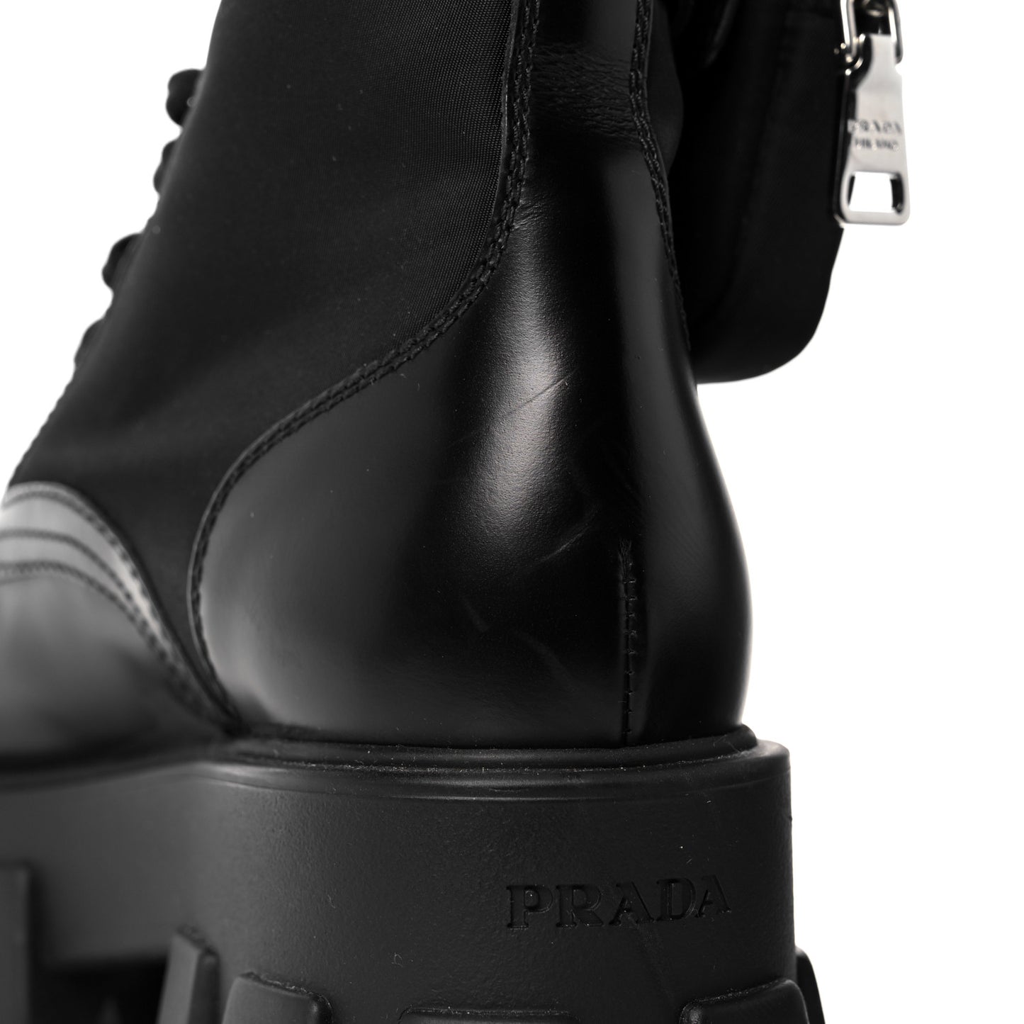 Spazzolato Rois Nylon Metal Triangle Logo Monolith Pouch Pocket 55mm Boots 39 Black