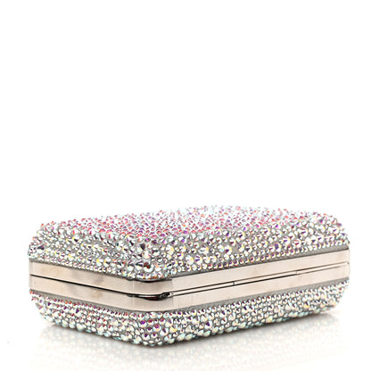 Christian Louboutin Crystal Strass Fiocco Box Clutch Silver 4 of 8