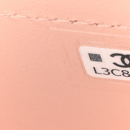 Chanel Shiny Caviar Preppy Coco Long Vanity With Strap Light Pink 7 of 11