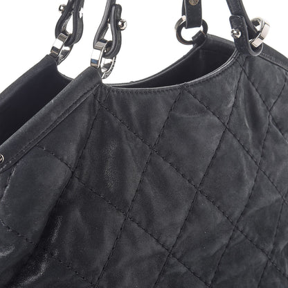 Chanel Iridescent Calfskin Quilted Small Sea Hit Tote Black 8 of 8