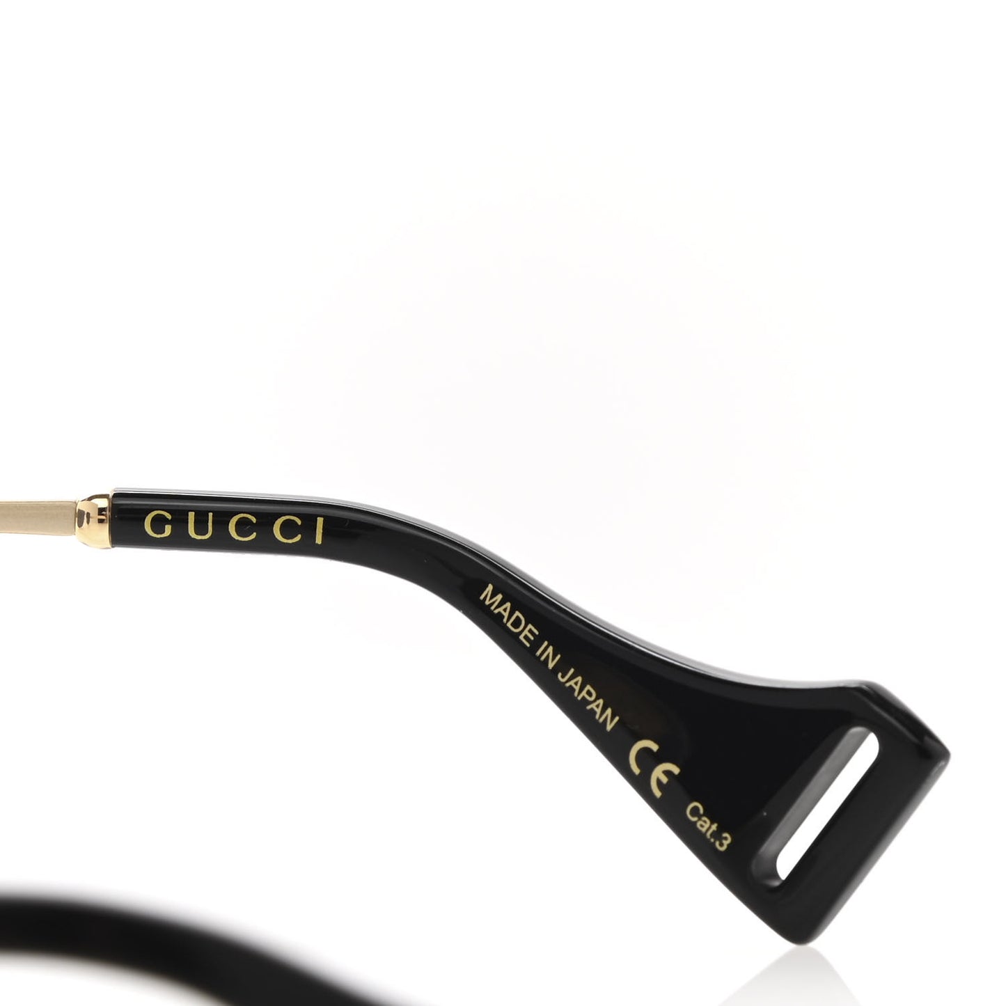 Squared Aviator Sunglasses GG0585S Gold Grey