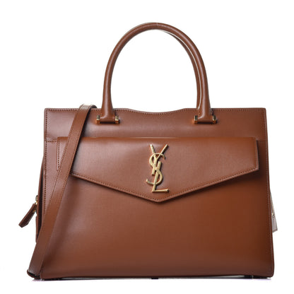 Saint Laurent Grain De Poudre Medium Uptown Tote Brick 2 of 16