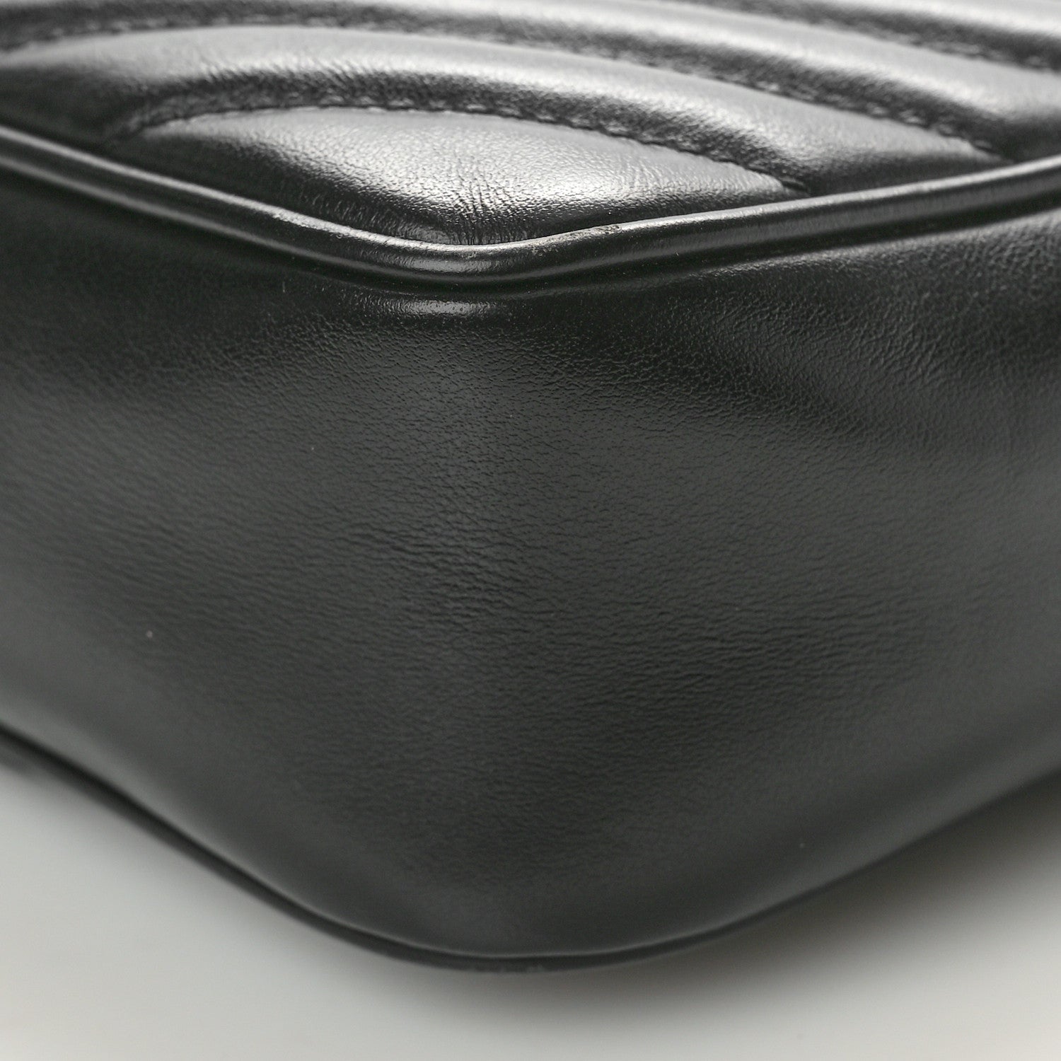 Saint Laurent Calfskin Matelasse Monogram Lou Camera Bag Black 10 of 11