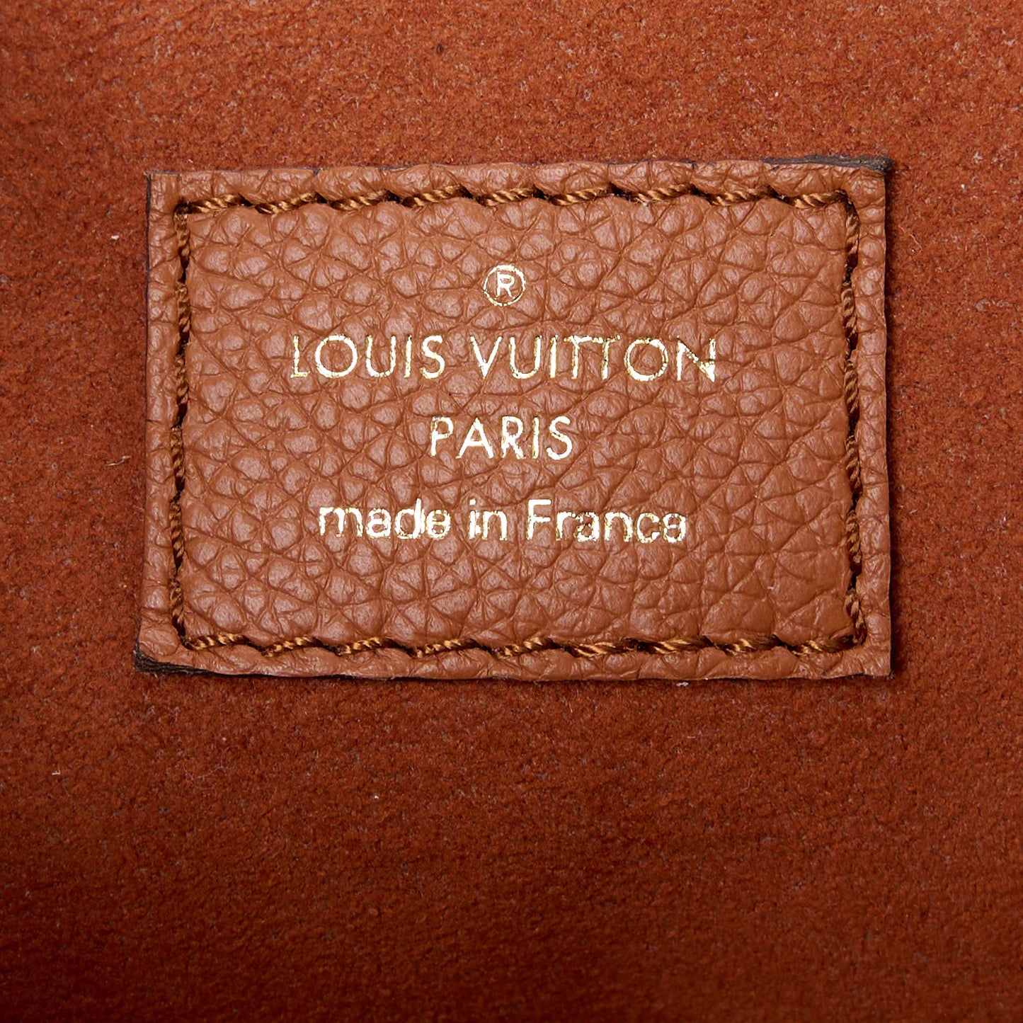 Grained Calfskin Lockme Oxford Cognac