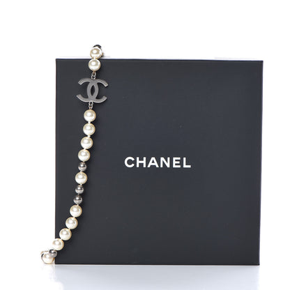 Chanel Pearl CC Short Necklace Silver 5 of 5