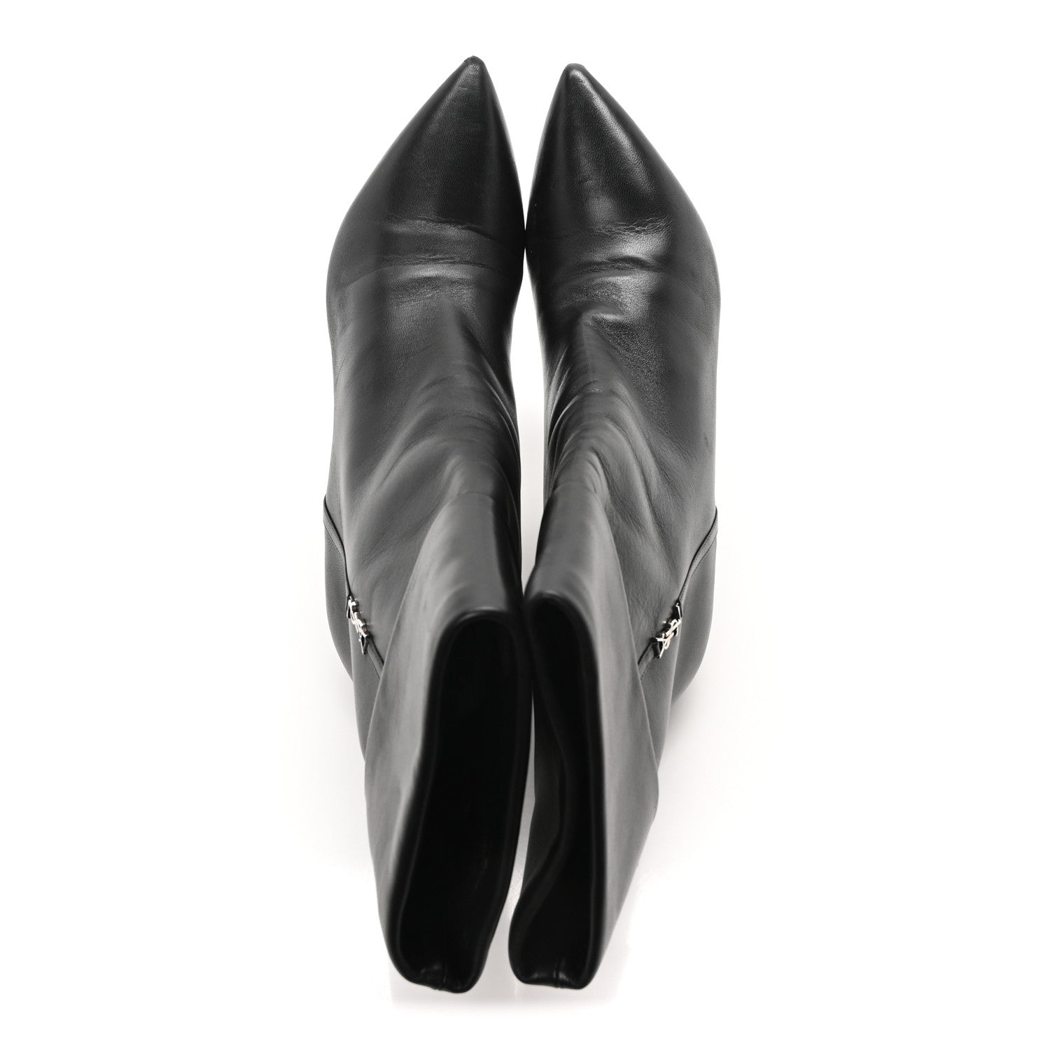 Saint Laurent Calfskin Niki 85 Wedge Booties 41 Black 2 of 7