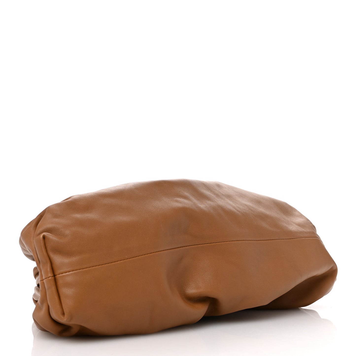 Smooth Butter Calf The Pouch Oversized Clutch Teak