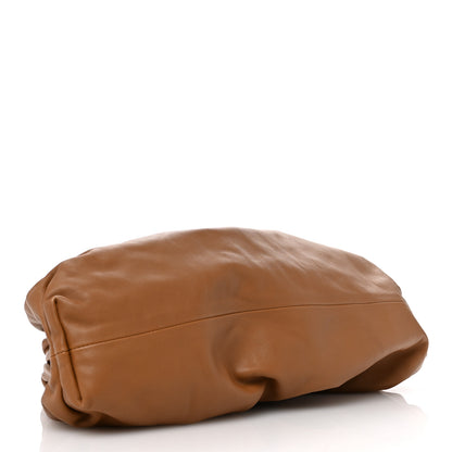 Bottega Veneta Smooth Butter Calf The Pouch Oversized Clutch Teak 4 of 10