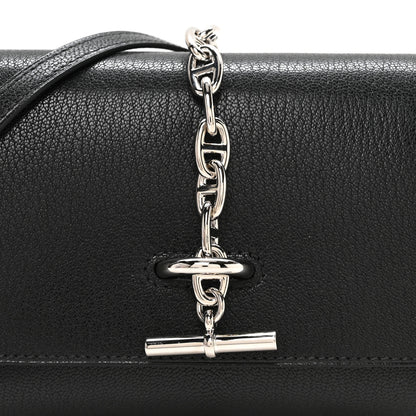 Hermes Chevre Chamkila Chaine d'Ancre To Go Wallet Black 8 of 11