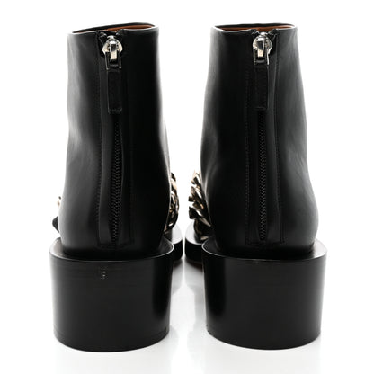 Givenchy Calfskin Bottine Chain Boots 39 Black 5 of 17