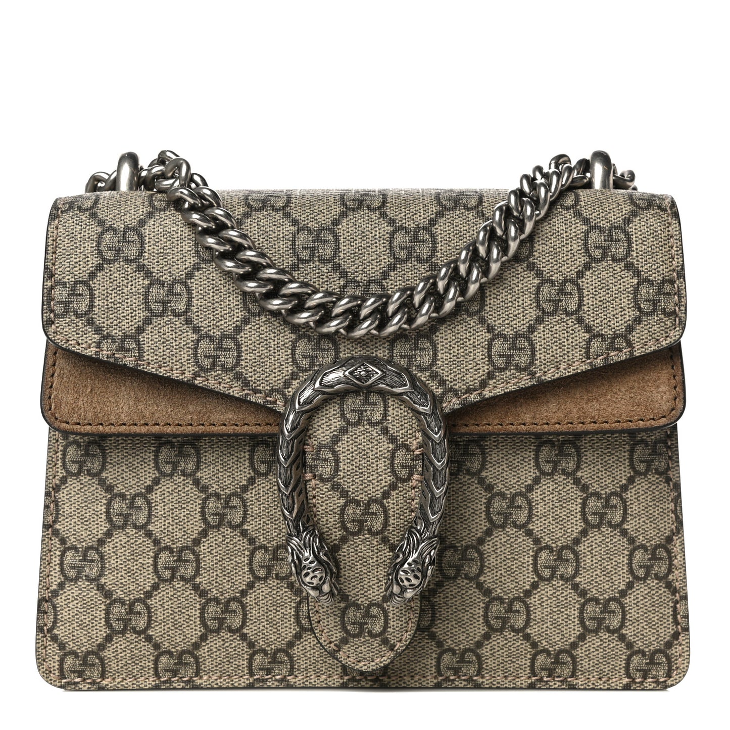 GG Supreme Monogram Mini Dionysus Shoulder Bag Taupe