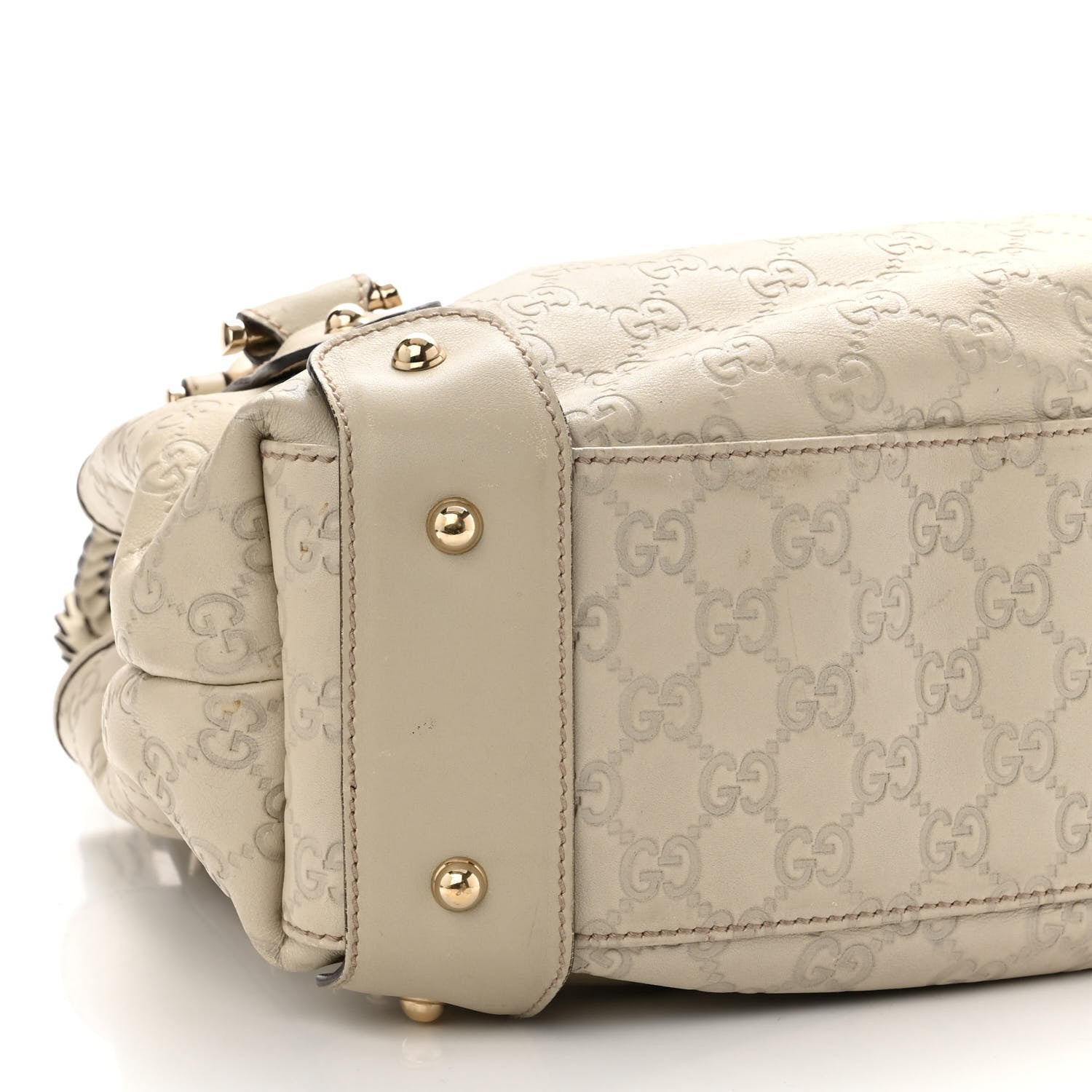 Gucci Guccissima Small Pelham Shoulder Bag Off White 9 of 14
