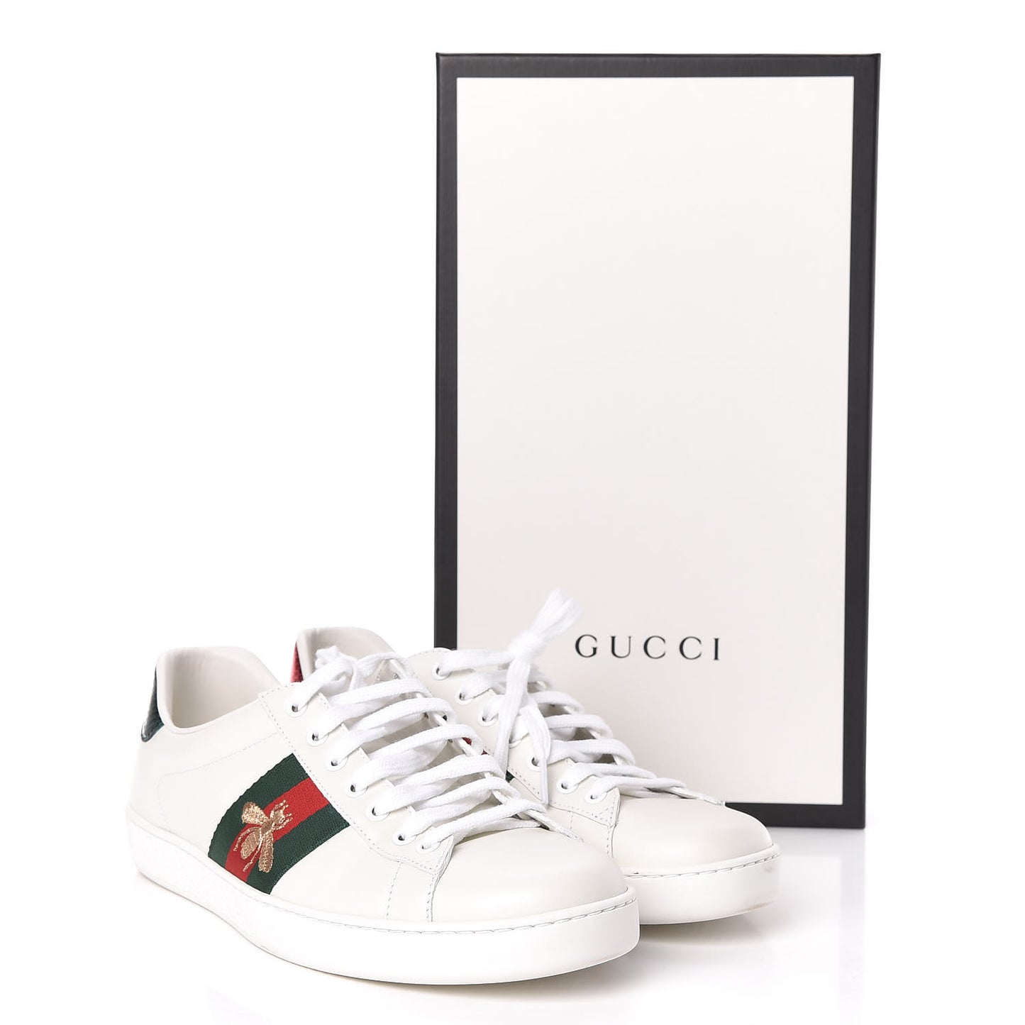 Miro Soft Calfskin Laminated Ayers Web Bee Embroidered Mens Ace Sneakers 9.5 White Green
