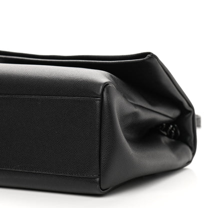 Saint Laurent Grain De Poudre Medium West Hollywood Monogram Fold-Over Black 11 of 11