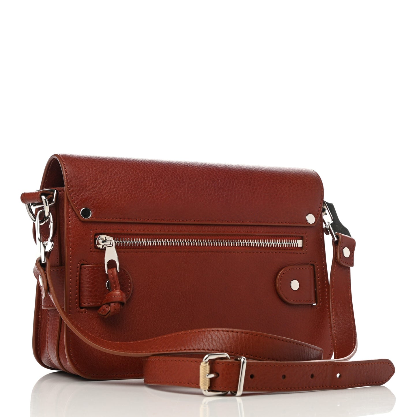 Calfskin Mini PS11 Classic Shoulder Bag Saddle
