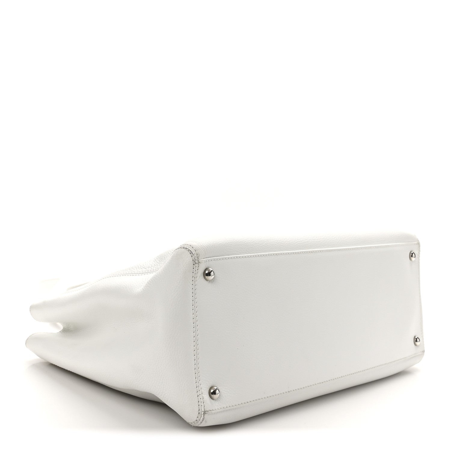 Chanel Calfskin Cerf Executive Shopper Tote White 4 of 12