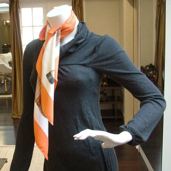 Silk Scarf Mun Petit Cheval Mexican Tie By Wik