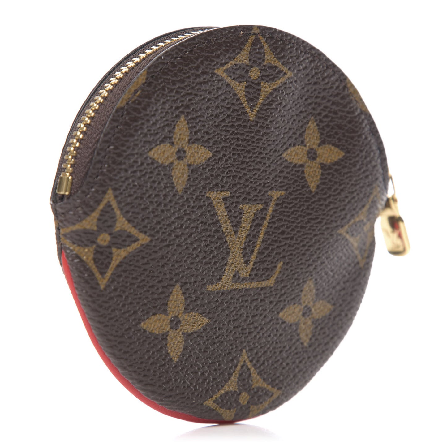 Monogram 2020 Christmas Animation Bumper Cars Round Coin Purse Coquelicot