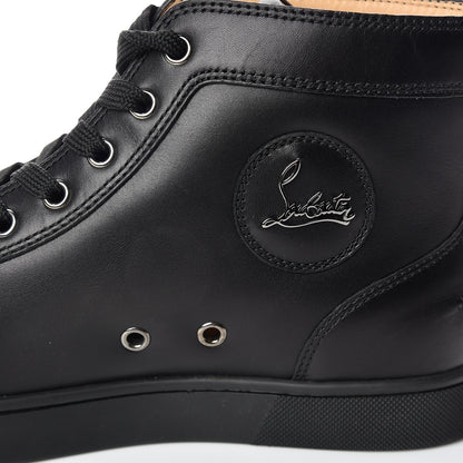 Christian Louboutin Calfskin Mens Louis High Top Sneakers 40.5 Black 11 of 11