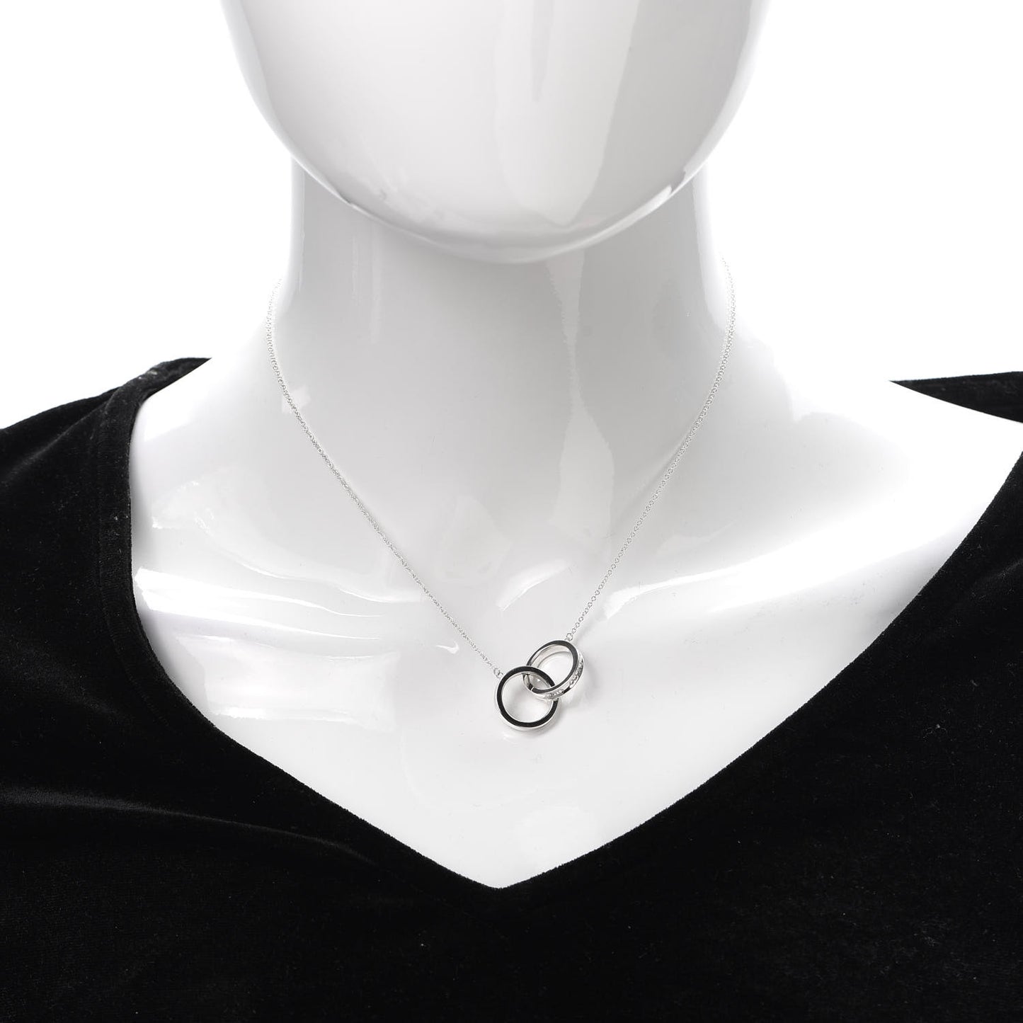 Sterling Silver 1837 Interlocking Circles Pendant Necklace