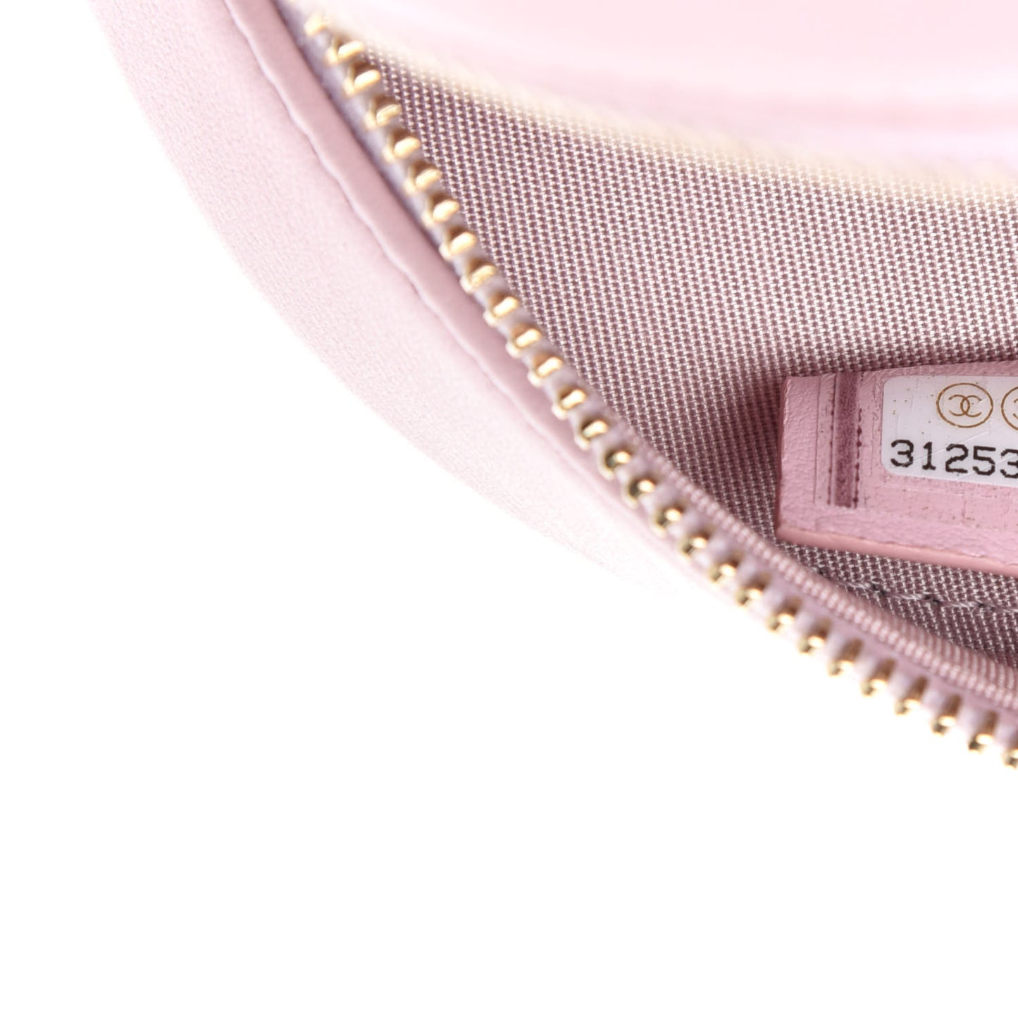 Calfskin Quilted Pearl Round Clutch With Chain Light Pink