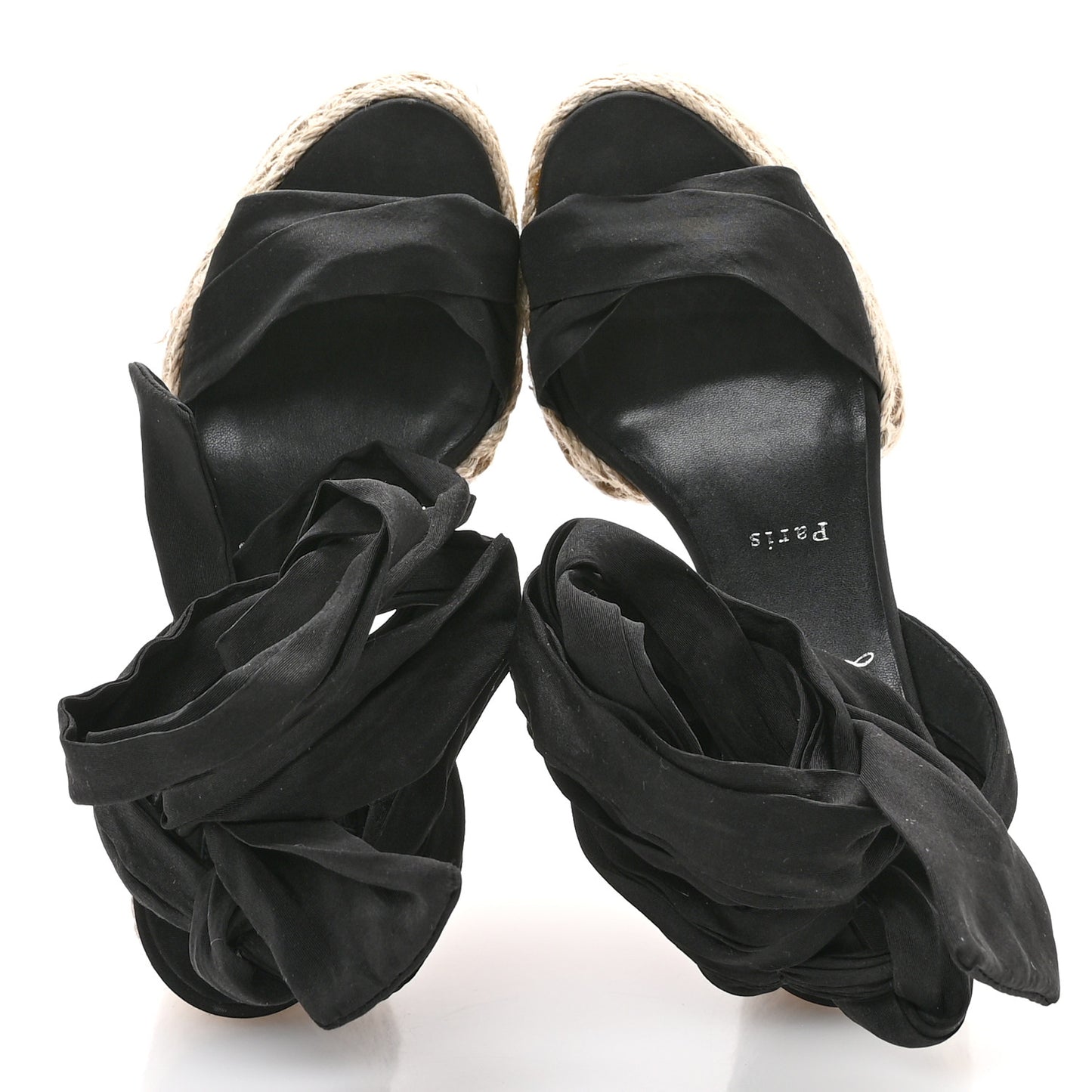 Gabardine Mariza Du Desert 130 Sandals 38 Black