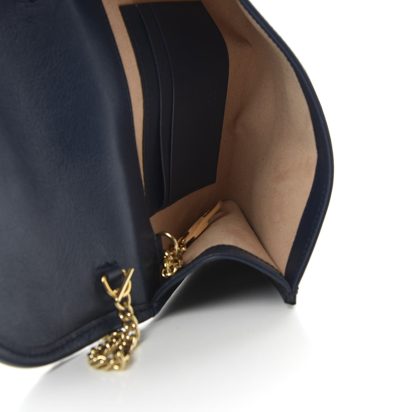 Textured Calfskin Web Mini Rajah Slim Flap Shoulder Bag Blue