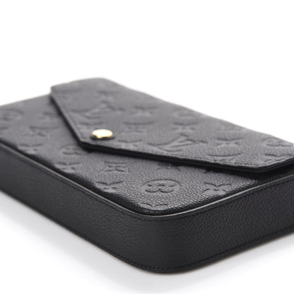 Louis Vuitton Empreinte Pochette Felicie Chain Wallet Black 7 of 11