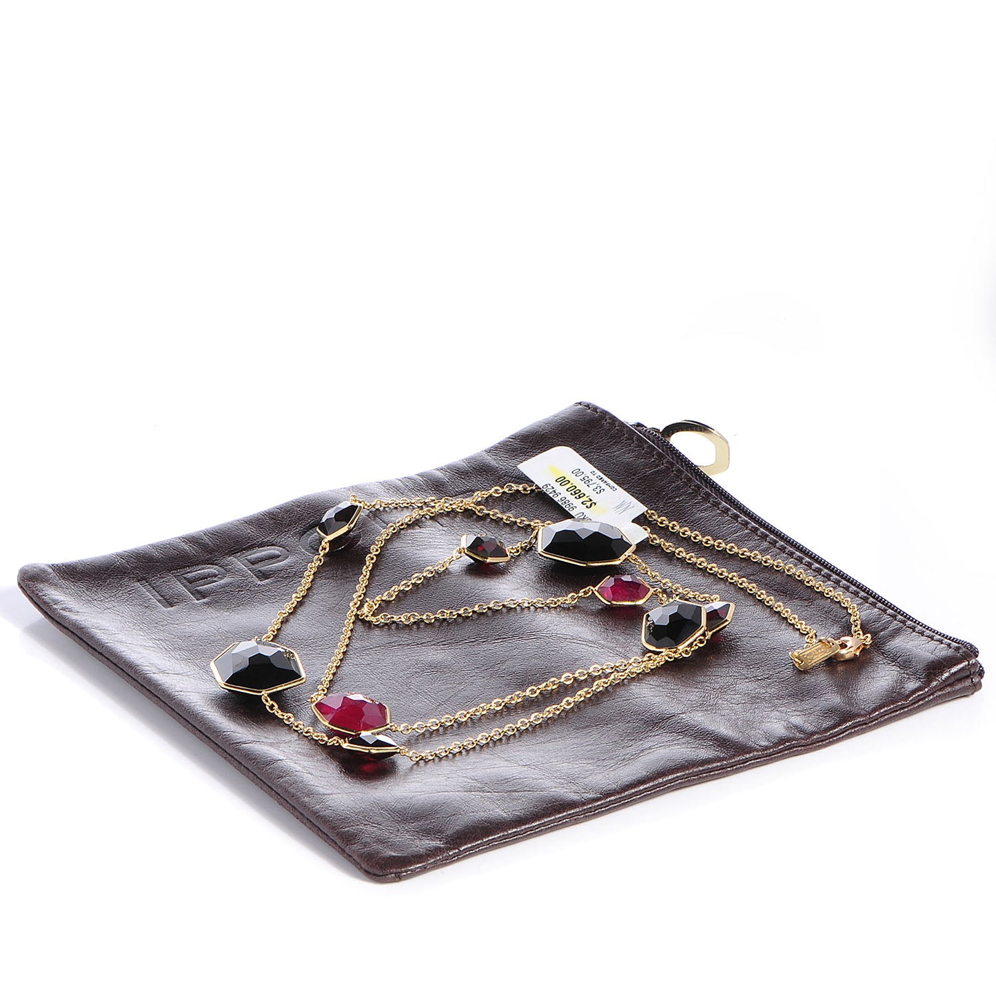 IPPOLITA 18k Gold Rock Candy Long Necklace Black Onyx African Ruby Garnet