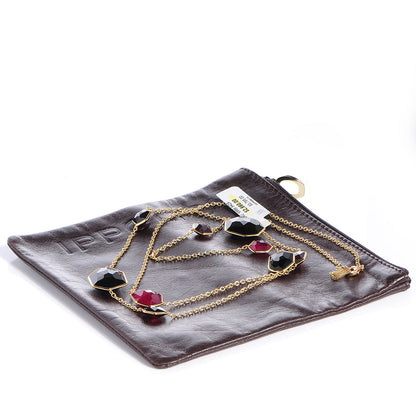 David Yurman IPPOLITA 18k Gold Rock Candy Long Necklace Black Onyx African Ruby Garnet 9 of 9
