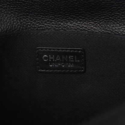 Chanel Grained Calfskin Quilted 2.55 Reissue Flap Belt Bag Clutch Black 8 of 10