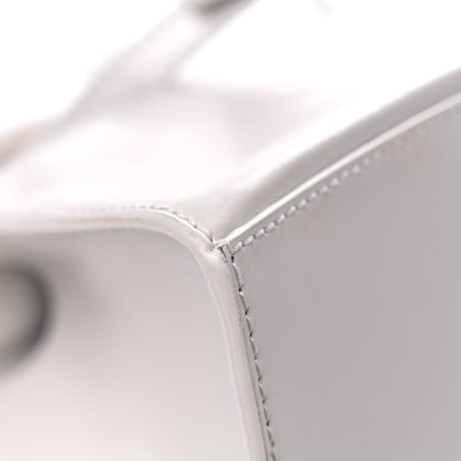 Balenciaga Shiny Box Calfskin Small Hourglass Top Handle Bag Chalky White 13 of 15