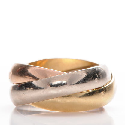 Cartier 18k Pink Yellow White Gold Les Must De Trinity Ring 44 3 3 of 7